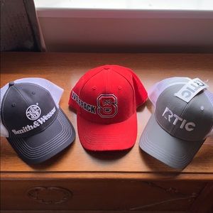 3 Hat Lot - two mesh back & one full back  all new